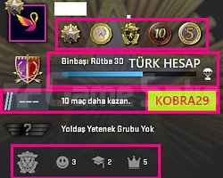 TR HESAP+FACEİT+5 MADALYA 162 WİN 354 SAAT SEÇKİN