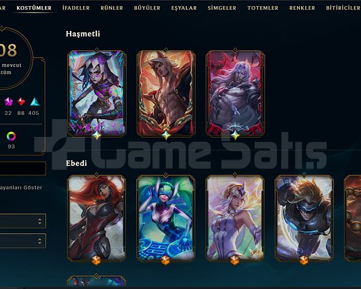 İlk sahibinden Elmas Lig Lol + Valorant Dolu Skin