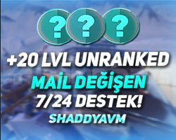 TR + 5 MAÇ + MAİL ONAYSIZ + UNRANKED!