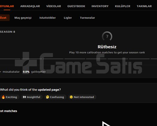FRESH TR HESAP FACEİT SEÇKİN İSTEMİYOR ESKİ HESAP