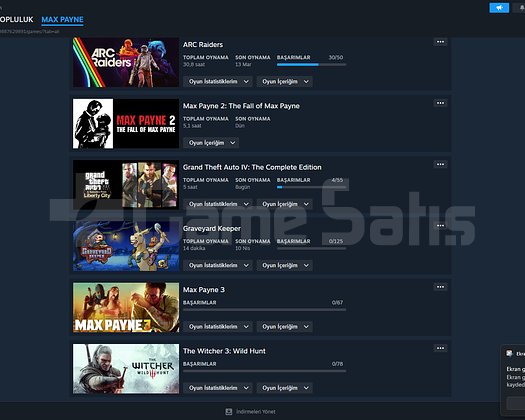 Seçkin CS2 + Arc Raiders Steam Hesabı