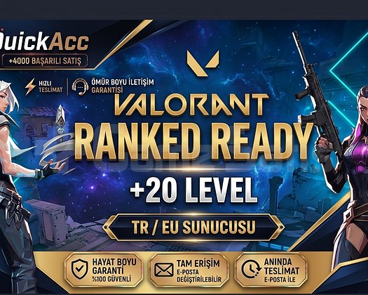 QuickAcc | TR +20 LEVEL | DERECELİ HAZIR | UCUZ
