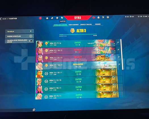 GOLD 3 FRESH HESAP SKİNLİ
