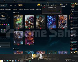 254 level 94 skin fresh mmr LoL hesabı +Yüce1 valo