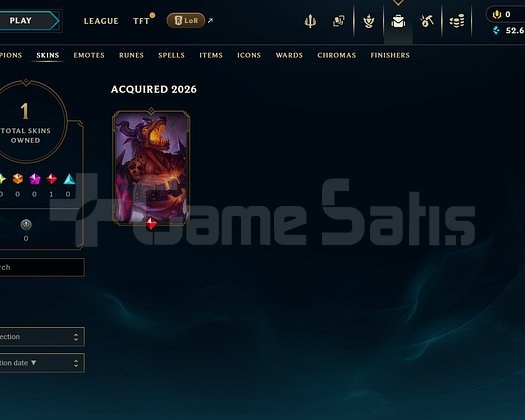 | EUW - ELMAS 4 |1 SKİN & 52K MAVİ ÖZ|HANDMADE ACC