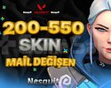 VIP | 200-550 SKİN | MAİL DEĞİŞEN | +7.000 SATIŞ