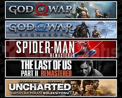 GOW + Ragnarök + Spider 1 + TLOU2 + Uncharted