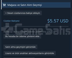 5.57 Dolar  hediye çok güzel Steam hesap