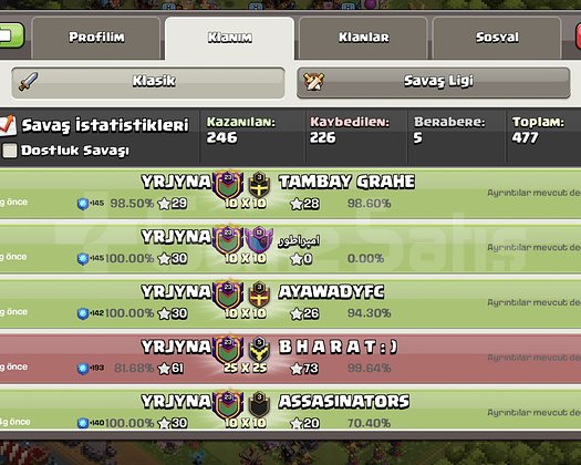 MUKEMMEL TERTEMIZ 24 LEVEL SAGLAM COC KLAN!