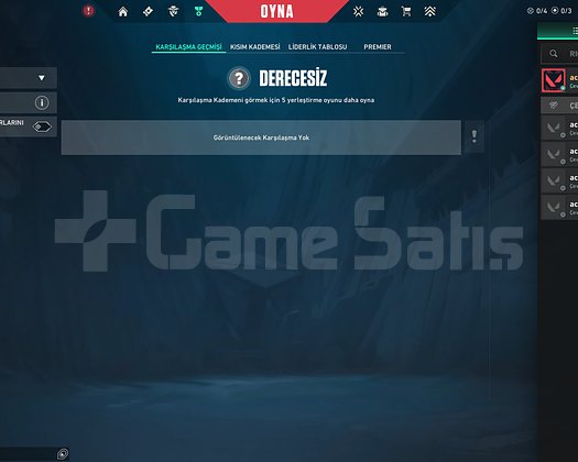20 Level Unranked Hazır Hesap