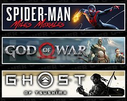 Spider Man Miles + God Of War + Ghost Of Tsushima