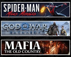Spider Man Miles + Ragnarök + Mafia