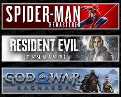 Spider Man RE + Resident Evil Requiem + Ragnarök