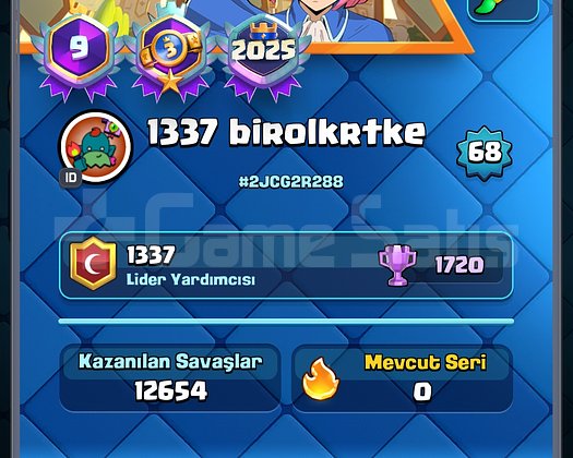 9 Yıllık Clash Royale hesabı