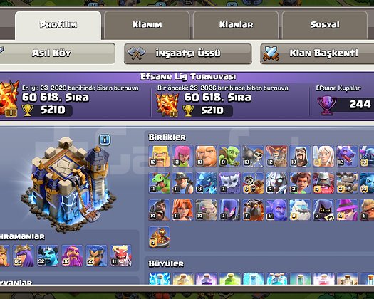 Th18 neredeyse max coc hesabı