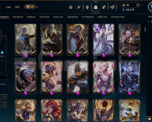 1190 LEVEL / 436 SKİN / FULL HERO +MAİL +13K SATIŞ