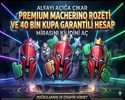 MACHERİNO PİN+ 40 K KUPA GARANTİLİ RANDOM HESAP