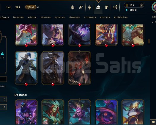 668 LEVEL / 220 SKİN / FUL HERO +MAİL +13K SATIŞ