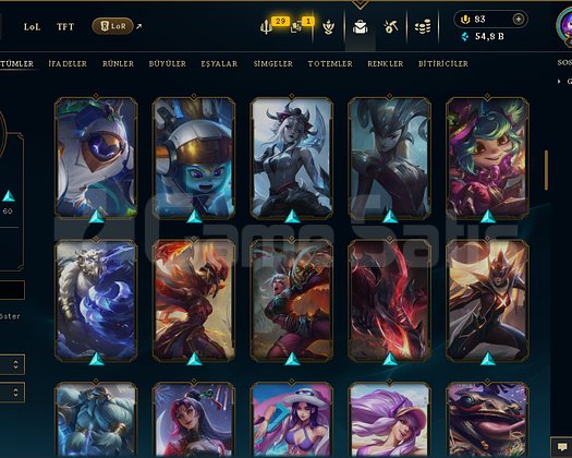 499 LEVEL / 100 SKİN / FUL HERO +MAİL +13K SATIŞ
