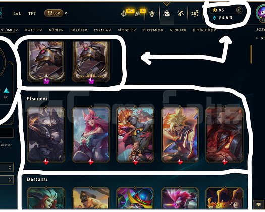 499 LEVEL / 100 SKİN / FUL HERO +MAİL +13K SATIŞ