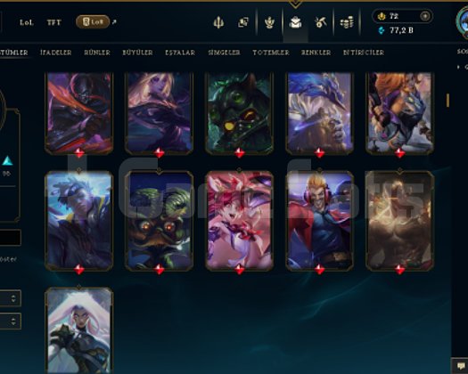 788 LEVEL / 266 SKİN / FUL HERO +MAİL +13K SATIŞ