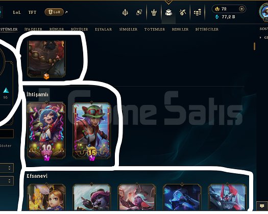788 LEVEL / 266 SKİN / FUL HERO +MAİL +13K SATIŞ