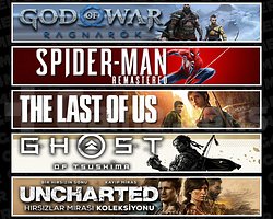 Ragnarök + Spider 1 + TLOU1 + Tsushima + Uncharted