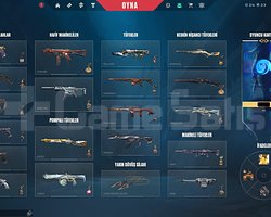 HER SİLAHTA ANİMASYONLU SKIN MUAZZAM HESAP