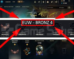 EUW / 51 LVL + 16 SKİN + BRONZ 4 + MAİL !!!