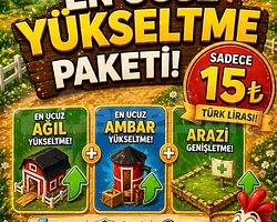 EN UCUZ AĞIL AMBAR ARAZİ ÜRÜNLERİ BURADA