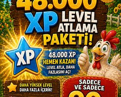 48.000 XP LEVEL ATLAMA PAKETİ EN UCUZ FİYATA