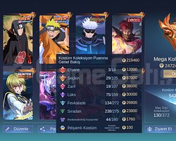 Mobile legends mega koleksiyoner 2 542 kostum