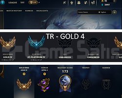 TR / 54 LVL + 15 SKİN + GOLD 4 + MAİL ONAYSIZ !!