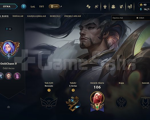 TR// 19 SKIN // RANKED READY // S14 PLAT 1