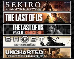 Sekiro + TLOU1 + TLOU2 + Tsushima + Uncharted