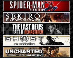 Spider 1 + Sekiro + TLOU2 + Tsushima + Uncharted