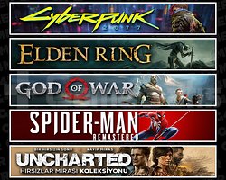Cyberpunk + Elden + GOW + Spider 1 + Uncharted