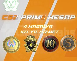 4 MADALYA / 10 YIL HİZMET / CS2 PRIME