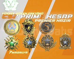 7 MADALYA + 1270 SAAT / FACEIT + PREMIER HAZIR