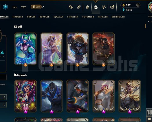 499 KOSTÜM 356 LVL 6K ÖZ EFSANE DOLU MAİL HESAP