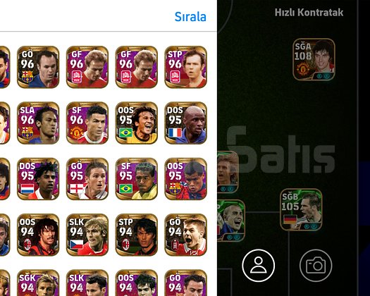 EFOOTBALL MOBİLE KUSURSUZ HESAP