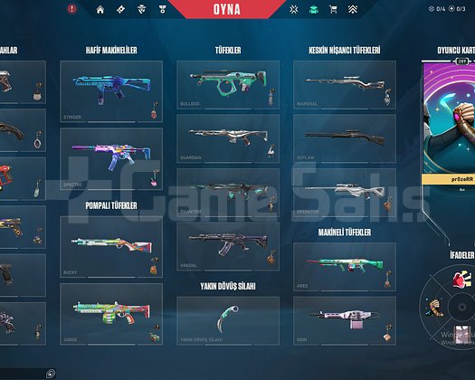 289 LVL KURUCU MAİLLİ VALORANT HESABI