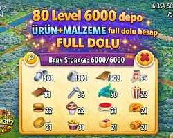 80 LEVEL 6000 DEPO FULL MALZEME DOLU HESAP