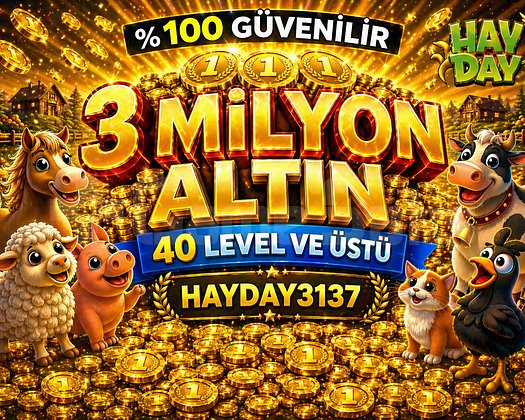 +40 LEVEL 3 MİLYON ALTIN