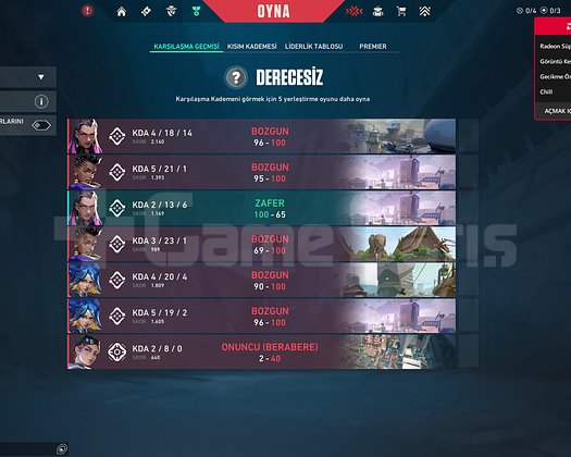 MAİLLİ TR MAİNLİK DELİPOP VANDAL UNRANKED HESAP