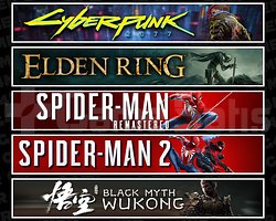 Cyberpunk + Elden + Spider 1 + Spider 2 + Wukong