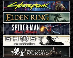 Cyberpunk + Elden + Miles + Tsushima + Wukong