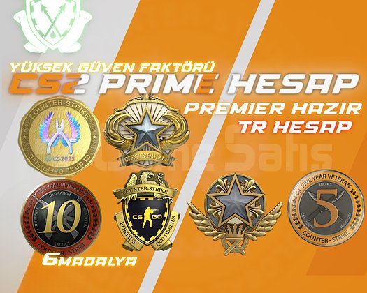 TR HESAP/ 6 MADALYA / 428 SAAT + PREMIER HAZIR