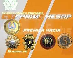 5 MADALYA + 396 SAAT + FACEIT + PREMIER HAZIR
