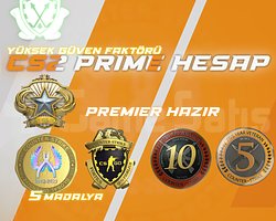 !!5 MADALYA / 396 SAAT + FACEIT + PREMIER HAZIR !!